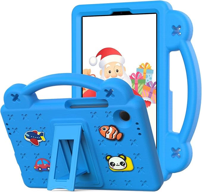 AKABEILA Compatible with Samsung Galaxy Tab A9 8.7 X115N(2023) Tablet Case, Lightweight Shockproof Protective Case with Shoulder Strap & Stand Handle for Girl Kid Gift Sky Blue
