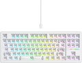 75% Custom Barebones Keyboard kit Gasket Mouted，Blank DIY Silent TKL Mechanical Gaming Keyboard PCB Hot Swappable 3pin/5pin Switch with South-Facing RGB for Win/Mac (M87 Kit-White)
