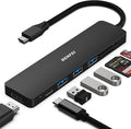 BENFEI 7-in-1 USB C Hub, USB-C Multiport Adapter with USB Type-C to HDMI, USB-C to SD TF Card Reader/3 USB 3.0/60W Power Delivery with iPhone 15 Pro/Max MacBook Pro/Air 2023, iPad