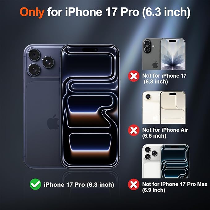 SUPFINE Magnetic for iPhone 17 Pro Case (Compatible with MagSafe)(Military Grade Drop Protection) Translucent Matte Shockproof with Anti-Fingerprint Phone Cover 2025,Red