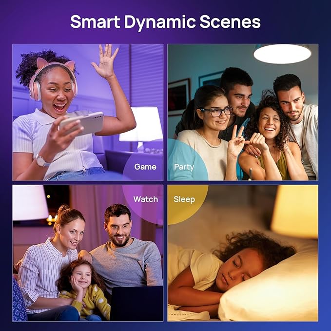 Consciot Smart Light Bulbs, A19 Color Changing Smart Bulbs, 800 Lumens 60W Equivalent, Works with Apple Home, Alexa, Google Home & SmartThings, Dimmable LED, 6-Pack