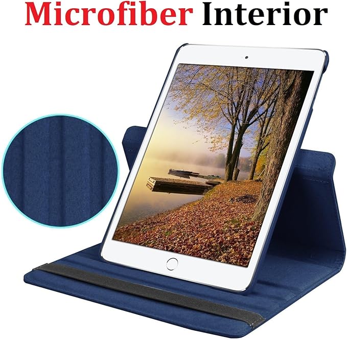 Vultic Rotating Case for iPad 11 inch A16 [11th Gen 2025] / 10.9 inch [10th Gen 2022], 360 Degree Stand [Auto Sleep/Wake] Folio PU Leather Smart Cover (Light Blue)