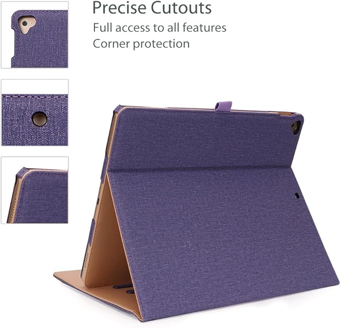 ProCase for iPad Pro 12.9 2017/2015 Case (1st & 2nd Generation), Stand Folio Case Cover for iPad Pro 12.9 Inch (Old Model 2017/2015), with Multiple Viewing Angles, Pencil Holder -Purple