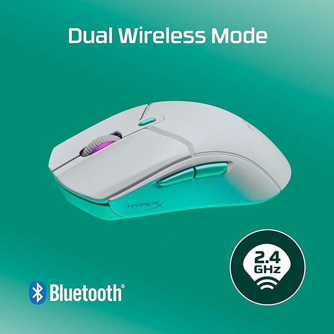 HyperX Pulsefire Haste 2 Core Wireless – Gaming Mouse for PC, Long Battery Life, Lightweight, Custom Core Sensor, Dual Wireless Connectivity, Black
