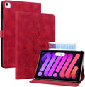 Case for iPad (A16) 11th Generation 11 Inch 2025, iPad 10th Generation 10.9 inch 2022 Case, Auto Wake/Sleep Supports Pencil Holder Magnetic Clasp Stand Cover, Red