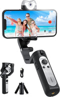 hohem iSteady V2S Gimbal Stabilizer for Smartphone, 3-Axis Gimbal for iPhone, AI Tracking, Portable and Foldable Phone Stabilizer with Fill Light for Video Recording, Vlogging, YouTube, TikTok