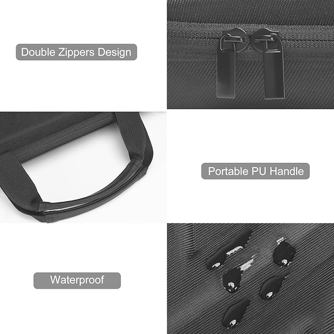 MOSISO 15.6-16 inch Laptop Hard Case, 15 inch Shockproof Waterproof Laptop Case Hard Shell Compatible with MacBook HP Dell, Carrying Sleeve Computer Bag with Sturdy Handle&Front Pocket&Belt,Slate Gray