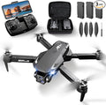 Drones with Camera for Adults,Foldable Drone for Beginners with 3 Batteries 36-Min Flight Time,2K HD FPV Transmission Drone,Mini RC Quadcopter with Gesture Selfie,One Key Start,Altitude Hold,3D Flips,3 Speed Modes Easier to use,Black