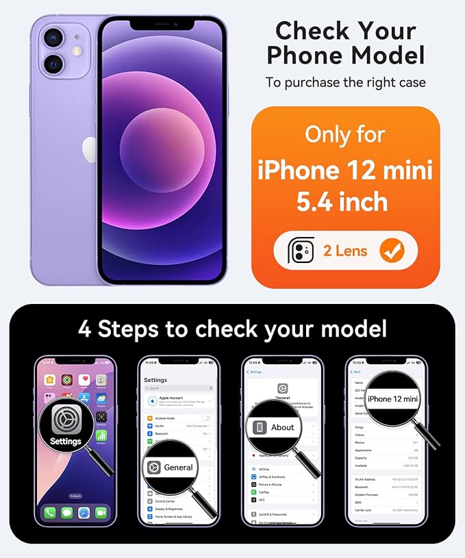CANSHN Magnetic for iPhone 12 Mini Case, Upgraded [Full Camera Protection] [Compatible with Magsafe] [Translucent Matte] Shockproof Protective Phone Case for iPhone 12 Mini 5.4" - Red
