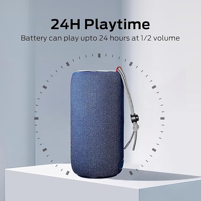Monster S310 Upgraded Bluetooth Speaker, 30W Portable Speaker, 360° Stereo Sound with Punchy bass, TWS Pairing, IPX6 Waterproof, Bluetooth 5.2, 24H Playtime, Perfect for Home, Outdoor, Beach, Blue