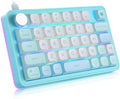 Koolertron Single-Handed Macro Mechanical Keyboard, RGB LED Backlit Portable Mini One-Handed Mechanical Gaming Keypad 39 Fully Programmable Keys (39 Keyboard Blue)