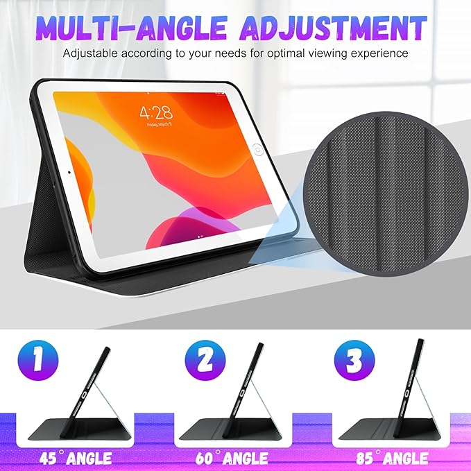 Uppuppy iPad Case for 5th/6th Generation, Air 1st/2nd Gen, Pro 9.7 Inch - Cute Kids Girls Women Girly Kawaii Sun Design Folio Cover