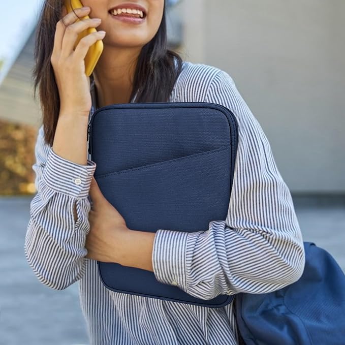 Dadanism 9-11" Tablet Sleeve Bag Carrying Case for iPad (A16) 11th Gen 11", iPad 10th Gen 10.9" Air 5/4, iPad Air M4/Pro 11", iPad 9/8/7th, Galaxy Tab A11+ Plus 11", Remarkable 2 10.3", Denim