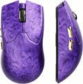 EWEADN Z7 Carbon Fiber Shell Wireless Gaming Mouse with 42000 DPI, PAW3950 Sensor, Kailh Optical Switch, Ergonomic 52g Lightweight, 8k Polling Dual-Mode (Wired/2.4GHz), Up to 300 Hr Battery, Purple