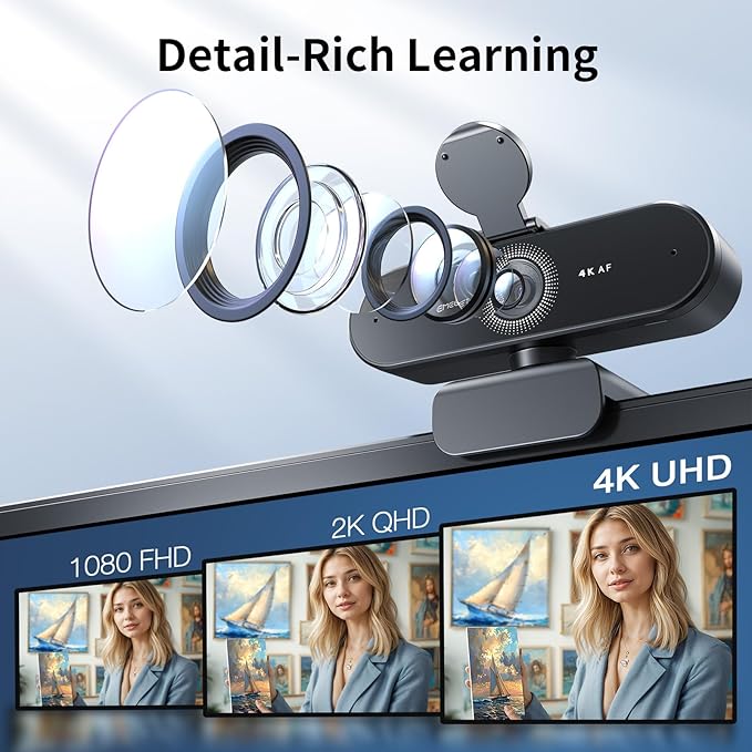 EMEET NOVA 4K PDAF Autofocus and C960 4K Autofocus TOF Webcams