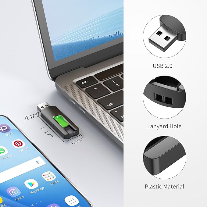 RAOYI 10 Pack 32GB USB Flash Drives Slide Retractable Memory Stick Bulk USB 2.0 Thumb Drive Jump Drive Zip Drive USB Sticks Data Storage Backup for PC Mac (32G, 10 Mixed Color)