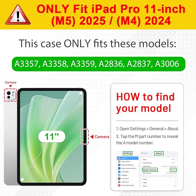 Fintie Hybrid Slim Case for iPad Pro 11-inch (M5) 2025 / (M4) 2024 - [Built-in Pencil Holder] Shockproof Protective Cover with Clear Transparent Back Shell, Lilac Marble