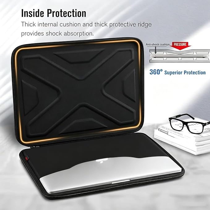 SITHON Hard Shell Laptop Sleeve for 13-inch MacBook Neo A18 Pro 2026 (Model A3404), Shockproof Protective Computer Carrying Bag, Great for Work Travel Study Daily Use