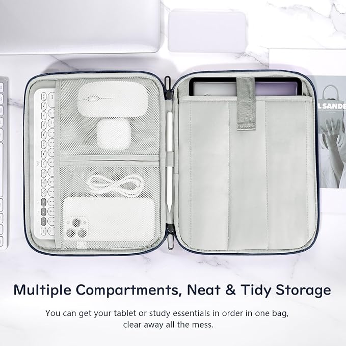 Dadanism 13 Inch Tablet Sleeve Padded Carrying Case for New iPad Air 13" M4/M3 2026/2025, iPad Pro 13" M5/M4 2025/2024, Galaxy Tab S10+/S9 FE+/S9+ 12.4", Remarkable Paper Pro 11.8", Dusty Blue