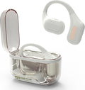 Wireless Bluetooth Headphones - 24H Playtime, Touch Control Sports Earbuds with Earhooks, IPX7 Waterproof, Over-Ear for Running, White