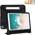Dteck Kids Case for iPad 10.2 - Shockproof Rugged EVA Handle Stand Child Proof Case for iPad 9/8/7 Generation, Black
