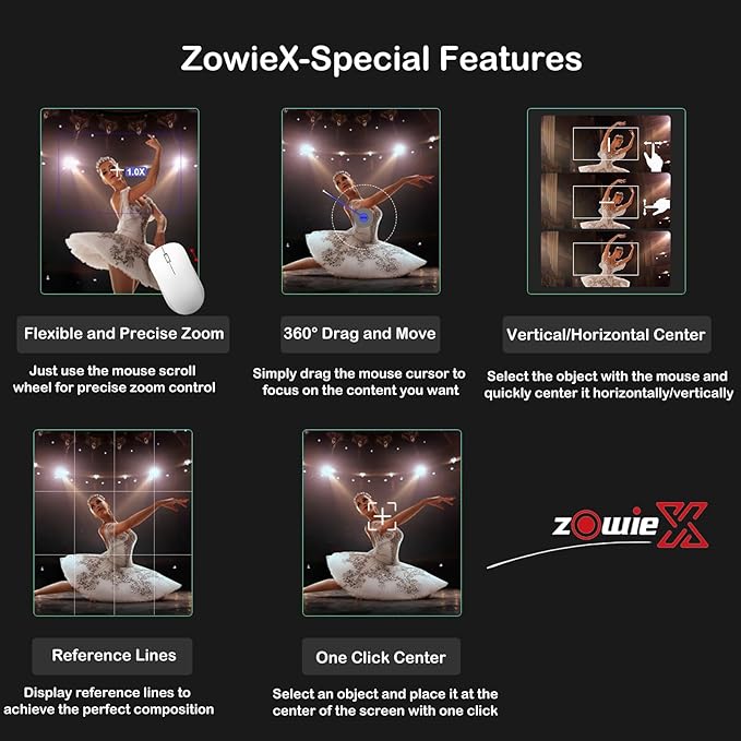 zowietek 4K PTZ Conference Camera, ZowiePTZ, Ergo-Ease Remote Control, ZowieX APP Manager, 12X Optical+12X Digital Zoom, Wide Angle, HDMI/USB, RTSP/RTMP(s)/SRT Stream, Meeting, Event, Teaching