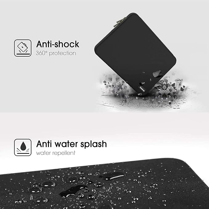 Smatree Hard Laptop Sleeve Case for 15 inch DELL XPS 15 9510 9520 9530, Dell XPS 15 Laptop Case, Anti-Shock and Waterproof Notebook Bag, Black