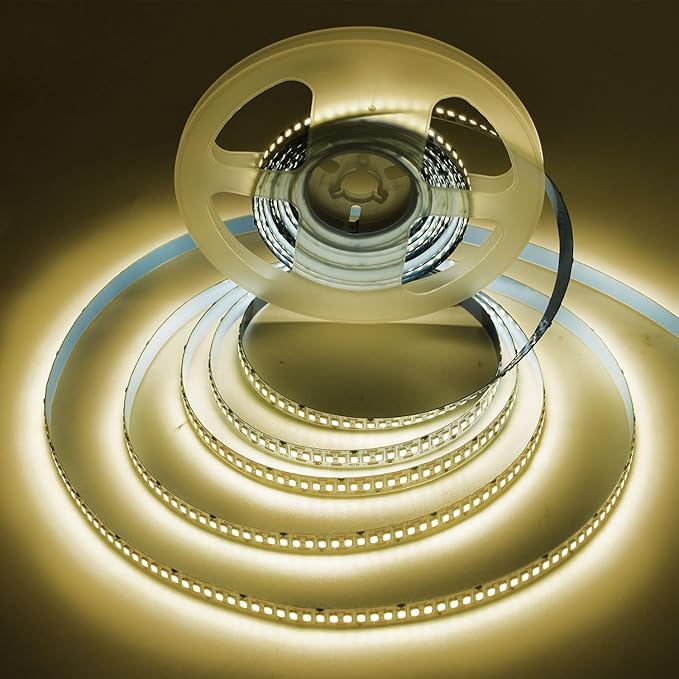 SUYOOULIN LED Strip Lights, SMD 2835 LED Strip, DC12V 1200LEDs 16.4Ft 26000LM High Density LED Light Strips Tube Waterproof IP67, 3 Times Brightness Than SMD3528 LED Strip, Natural White 4500K