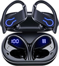 CoolJumper Wireless Bluetooth Earbuds 120H Playtime Bluetooth 5.3 Ear Buds for Sports, Hi-fi Stereo Earphones with LED Display Charging Case, Headphones for Running/Workout Audifonos inalambricos