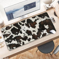 Cow Print Mouse Pad Gaming, Large Mouse Pads for Desk, Highland Cow Print Extended Mousepad with Stitched Edge, Non-Slip Rubber Base, Long Full Keyboard Mat for Desk Game Home Office, 31.5" x 11.8"