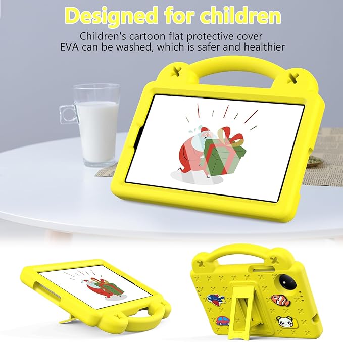 AKABEILA Compatible with Doogee U11/U11 Pro 2025 11 inch/Tab G6/Tab G6+ 11 inch/Infinix Xpad 20 2025 inch/Umidigi G7 Tab Pro 2024 11 inch Tablet Case, Shoulder Strap & Stand Handle Yellow