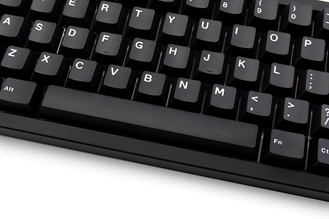 KEEBMONKEY WOBKEY Zen 65 65% Quick Release Wireless Mechanical Keyboard with RGB, CNC Aluminum Case, Hot-Swappable, VIA Support, BT/2.4G/USB-C Gaming Keyboard for Mac/Windows (Ultra Black)