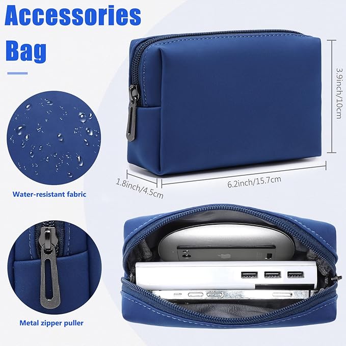 HYZUO 13 Inch Laptop Case Sleeve with Stand for 2026-2018 MacBook Air 13 M5 M4 M3 M2 M1, 2026 13" MacBook Neo, 2026-2016 MacBook Pro 13 M2 M1, iPad Pro/Air 13, Surface Pro 12-3, XPS 13, Klein Blue