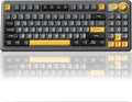 SOLAKAKA SK90 75% Wireless Gaming Keyboard - 4000mAh Tri-Mode (BT5.0/2.4G/USB-C) Cute Creamy Gaming Keyboard with Number Pad, Media Knob, RGB Backlit, Quiet Keys Silent Office Keyboards for PC MAC