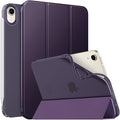 MoKo Case Fit New iPad mini 7 (A17 Pro) 2024, iPad mini 6th Generation Case 2021 (8.3-inch), iPad mini 6 Case, Soft TPU Translucent Frosted Back Cover Case for iPad mini 7th, Dark Purple