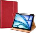 VIKESI Case for iPad Air 13 inch (M4) 2026 / (M3) 2025 / (M2) 2024,Premium Leather Folio,Apple Pencil Holder,Auto Sleep/Wake,Stand Cover - Red