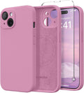 Magnetic for iPhone 14 Case, Compatible with MagSafe, [Full Camera Protection][Screen Protector] Silicone Shockproof Protective Phone Case for iPhone 14 6.1 inch, Blackcurrant