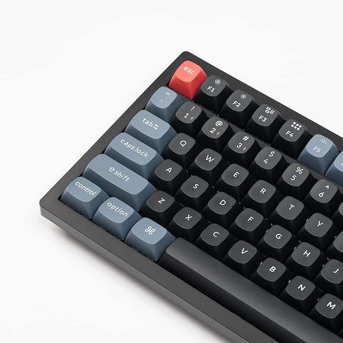 Keychron K4 Pro 96% Custom Wireless Mechanical Keyboard with Hot-Swappable K Pro Red Switch, QMK/VIA Programmable Macro Bluetooth/Wired Keyboard White LED Backlit for Mac Windows Linux - Black