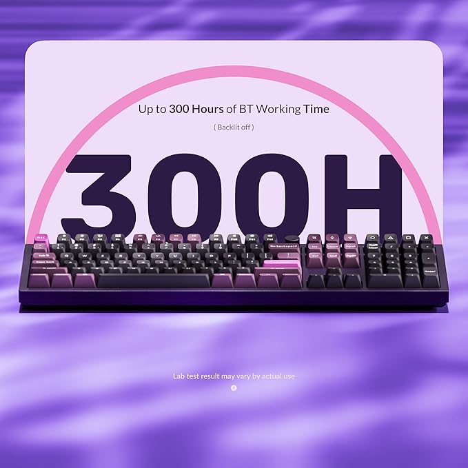 Keychron Q6 Pro Full-Size Wireless Bluetooth Mechanical Keyboard, Full Aluminum, Hot-Swappable Keychron Super Banana Switch, Launcher Programmable, NKRO Knob, KSA PBT Keycaps, Mac/Win/Linux - Purple