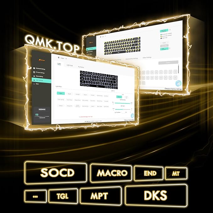 ATTACK SHARK X68MAX HE 60% Wired Magnetic Switch Keyboard,Full Aluminum CNC,0.005mm RT Accuracy,8KHz Rapid Trigger Mechanical Gaming Keyboard,Adjustable Actuation,with RGB Coiled Cable for PC/MAC,Star