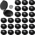 24 Pack Fingerprint Ink Pads, Thumbprint Ink Pad for Notary Supplies Identification Security ID Fingerprint Cards Fingerprint Black - 1.97 x 2.36 Inch