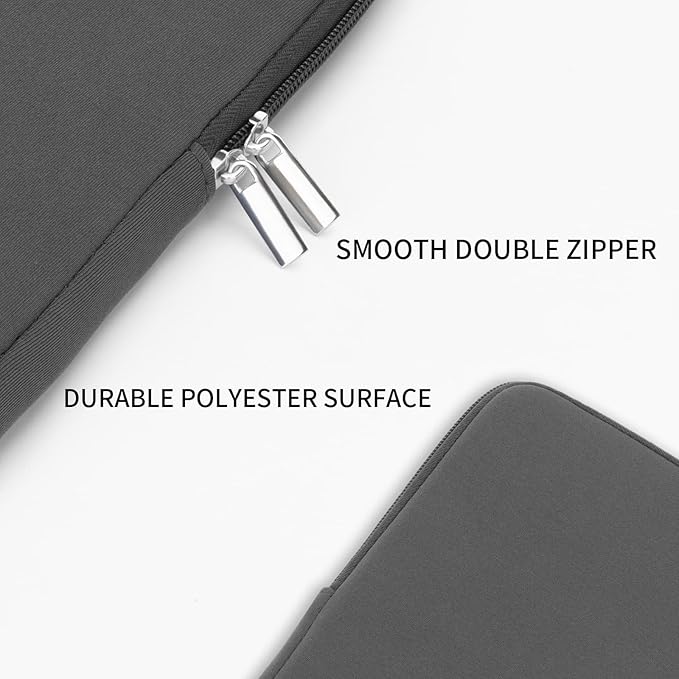 RAINYEAR 16 Inch Laptop Sleeve Soft Case Padded Bag Specially Compatible with 16" MacBook Pro M1 M2 M3 M4 M5 Pro/Max A2141 A2485 A2780 A2991 A3403 A3186 A3428 A3429 (Gray, Upgraded Version)