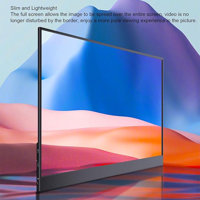 Portable Monitor, 15.6 4K Touchscreen Display 60Hz OLED 16:9 External Monitor Display, USB C 3.1 Laptop Screen Extender for for Switch for OS X, etc