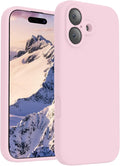 FireNova Magnetic for iPhone 17 Case, Compatible with MagSafe, [Integrated Silicone Camera Control Button] [Camera Protection] Anti-Scratch Microfiber Lining Phone Case, 6.3", Chalk Pink