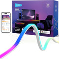 NEEWER 16.4ft/5m LED Strip Lights Front Lit, Smart AI App Control RGB Cuttable Neon Rope Light Color Change for Bedroom Gaming Room Home Indoor Wall Decor, Compatible with Google Assistant Alexa, NS01
