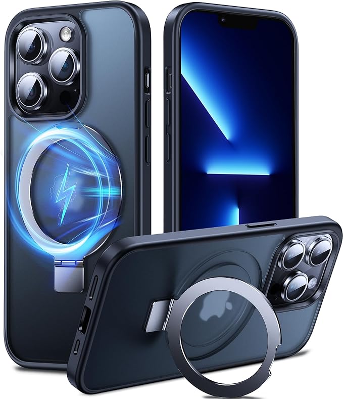 Chicfun 3-in-1 [Magnetic+Kickstand+Ring Holder] for iPhone 14 Pro Max Case Stand Ring Holder Compatible with MagSafe, Military Shockproof Protective iPhone 14 Pro Max Phone Case Kickstand Cover