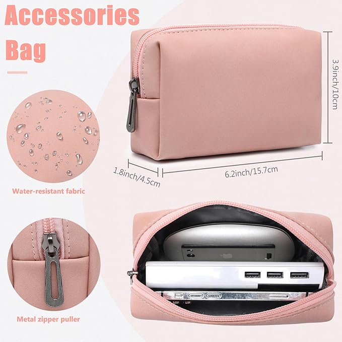 HYZUO 13 Inch Laptop Case Sleeve with Stand for 2026-2018 MacBook Air 13 M5 M4 M3 M2 M1, 2026 13" MacBook Neo, 2026-2016 MacBook Pro 13 M2 M1, iPad Pro/Air 13, Surface Pro 12-3, XPS 13, Pink
