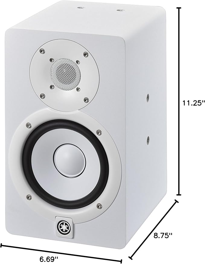 YAMAHA HS5I Studio Monitor with Mounting Points and Screws, White (Pack of 2)
