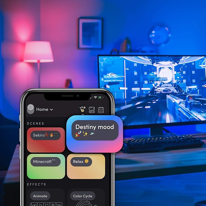 LIFX Color Wi-Fi Smart LED Light Bulbs (1100 Lumens) and (800 Lumens)