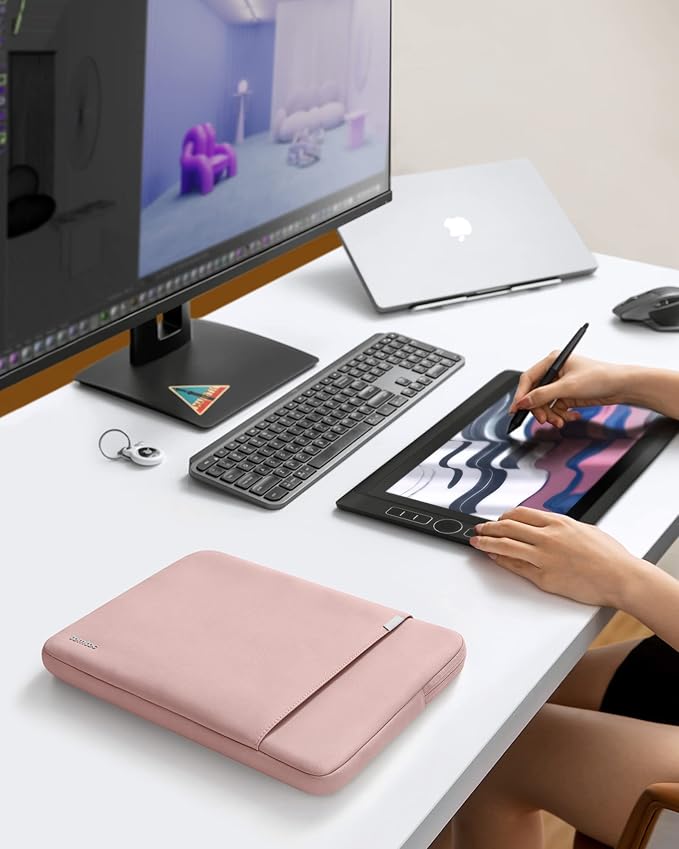 tomtoc 360° Protective Laptop Sleeve for 13-inch New MacBook Air M5/A3449 (2026) M4/A3240, M3/A3113, M2/A2681, M1/A2337, Water-Resistant Computer Case Bag Fits 13" MacBook Neo A18 & MacBook Pro M2/M1
